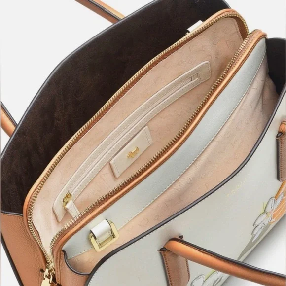 Radley London Liverpool Street 2.0 Orange Blossom Leather Multiway Ivory Handbag - Picture 5 of 16